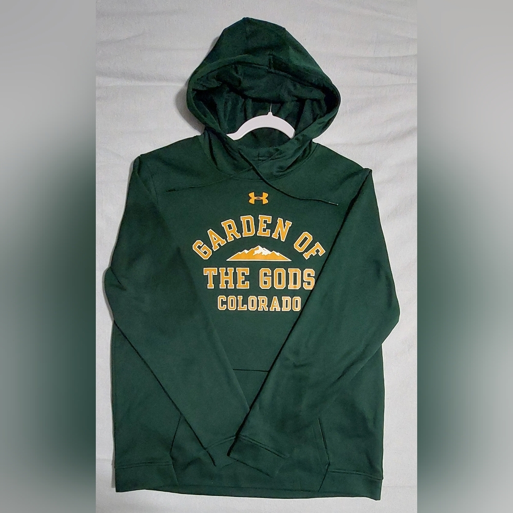 Under Armour Green Hoodie with Yellow Colorado Graphic